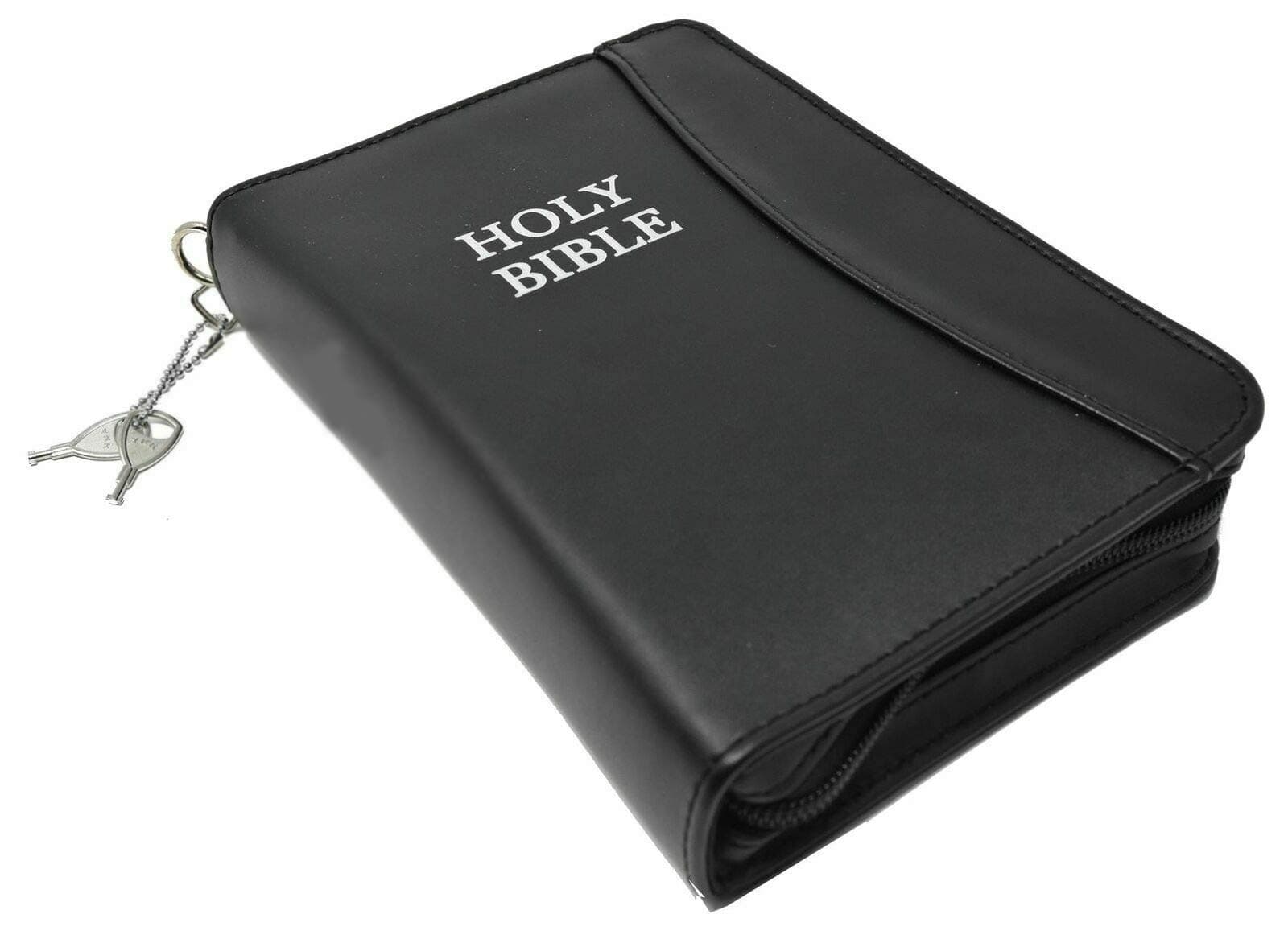 Garrison Grip Bible Gun Case or Storage - Silver Leaf Letters - Leather - M/S