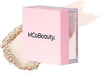 MCoBeauty Loose Powder Cool and Set Translucent - Finely Milled Setting Powder for Face Makeup - Water Based Baking Powder with Hyaluronic Acid Glycerin Vitamin E - Vegan Cruelty Free Cosmetics