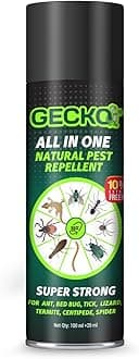 Gecko All-in-One Herbal Insect Repellent Spray | Natural Pest Control For Lizards, Ants, Termites, Bed Bugs, Spiders, Flies, Centipedes & Mice | 100% Plant-Based Formula | 120ml | FORMULATION 30X