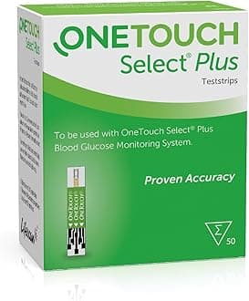 Select® Plus Test Strips I 50 Tests I for Blood Glucose Monitoring with Diabetes I 1 Pack I 50 Test Strips Included