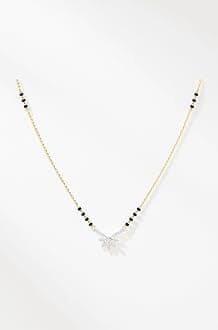 Jewellery american diamond traditional short mangalsutra for women CL2