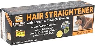 Nitro Canada Cinema Professional Keratine and Olive Extract Hair Straightener Cream for Curly Hair, 110ml