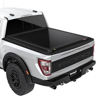 Electric Remote Retractable Hard Truck Bed Tonneau Cover Fits 2015-2026 Ford F-150 6.5 Ft Bed (79") Truck Bed Matte Black Low Profile Waterproof Off Road Rack Ready | E-K32 |