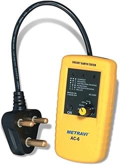 Metravi AC-6 Socket Polarity and Earth Leakage Tester