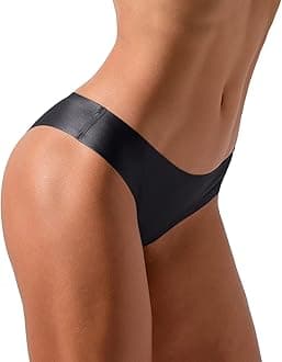 Thongs for Women Sexy Ice Silk Panties Seamless Bikini Underwear No Show Ladies Low Waist Underwear