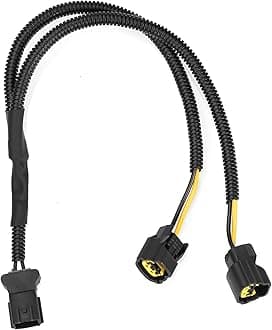 Car Horn Adapter Wiring Harness 1 to 2 Horn Adapter Connector Y Type Horn Special Plug Wiring Compatible with Hyundai Kia for Car Truck Horn Plug and Play.