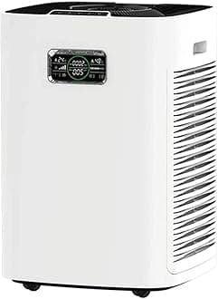 WYKDL Air Purifier for Home Smokers Allergies and Pets Hair True Filter Quiet in Bedroom Filtration System Cleaner Eliminators Odor Smoke Dust Mold Night