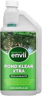 envii Pond Klear Xtra - Pond Clear Water Treatment & Green Pond Water Cleaner Is 3x Stronger Than Pond Klear - Treats Up To 60,000 Litres (13,200 Gallons)