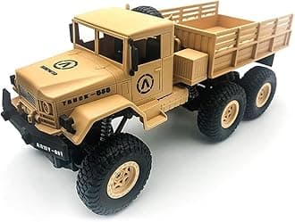 1/18 RC Military Truck RC Car 2.4Ghz Radio Controlled RC Lorry Vehicles Six-Wheel Rechargeable Batteries Great Gift for Kids Boys