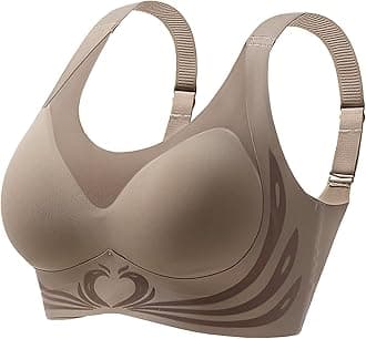 Womens Push Up Support Plus Size Ladies Non Wired Bra T Shirt Bra Comfort Seamless Workout