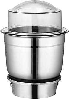 Wonder Star mixer grinder chutney jars (various sizes)||for long-wayy, activa, sumeet, orient, bajaj gx models, preeti, prestige mixer|alloy base|4 teeth couplers (chutney jar 400ml) 500 Watt, Silver