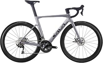 Carbon Road Bike, T800 Carbon Fiber Frame 700C Racing Bicycle with Shimano 105 R7000 22 Speed Groupset and Mechanical Disc Brake, Ultra-Light Carbon Bike