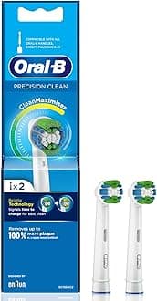 Oral-B ORIGINAL Precision Clean Electric Toothbrush Soft Replacement Brush [10X POWERFUL THAN COMPATIBLE PRODUCTS] For Vitalty,Pro,Smart Series, 2 refills, Daily clean & Gum health