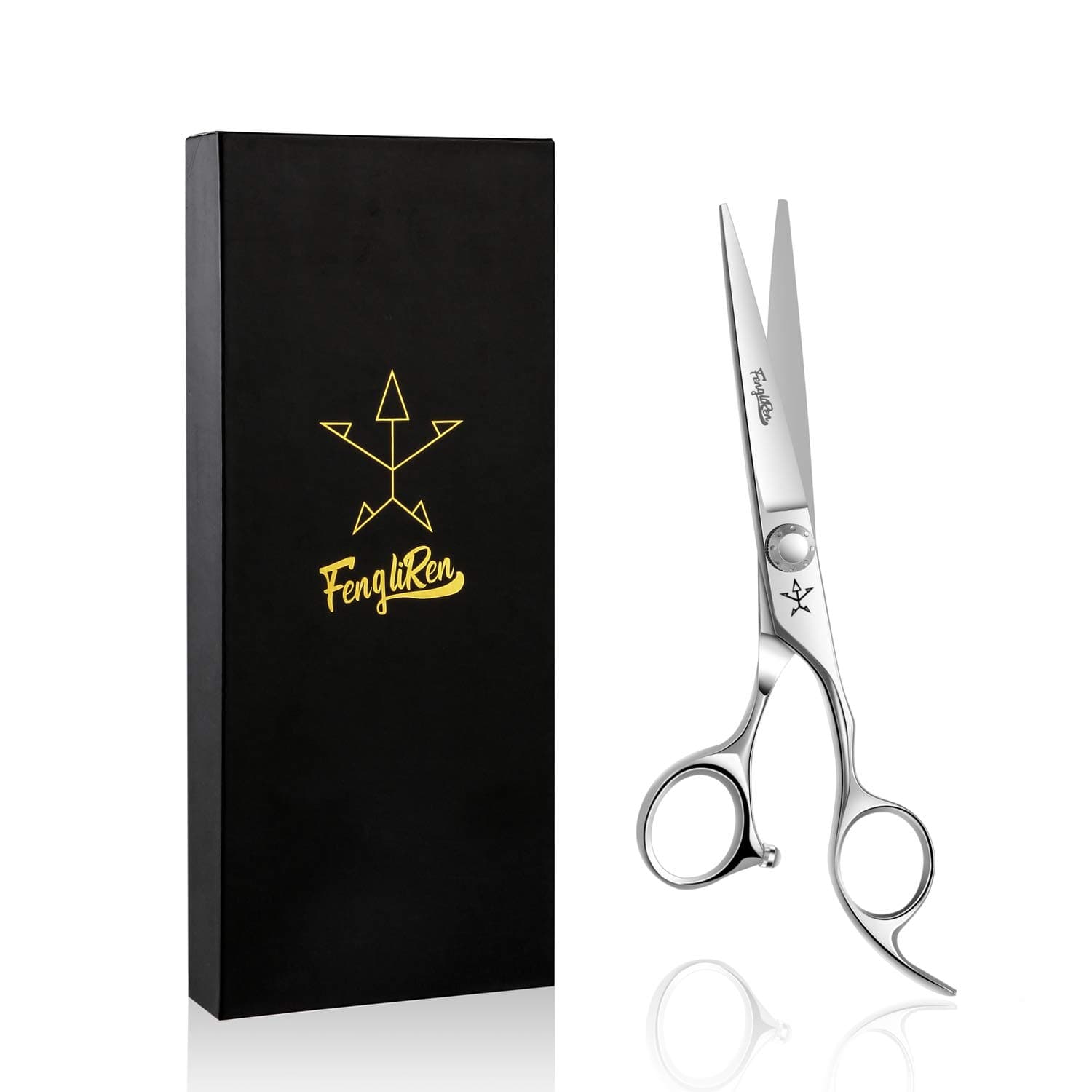 High-end Professional Extremely Very Sharp Barber Hair Cutting Scissors Hairdresser Shears For Hair 6 Inches Haircut Scissor Made Of Stainless Steel Alloy For Hairdressing Salon and Home Use