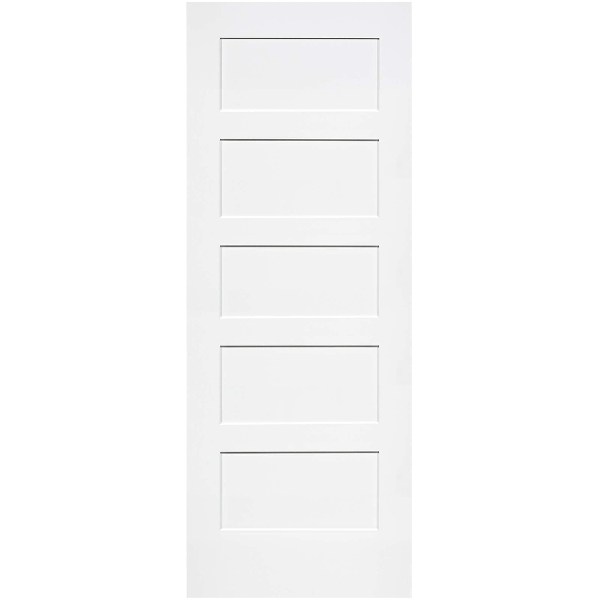 5-Panel Door, White Primed Shaker 80 in. x 36 in.