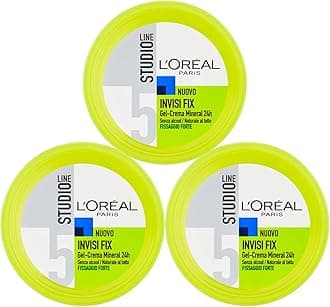 L'Oréal Paris Studio Line Invisi Fix Gel Mineral Cream Long Lasting 24h Hold 5 Strong - 3 Jars 150ml