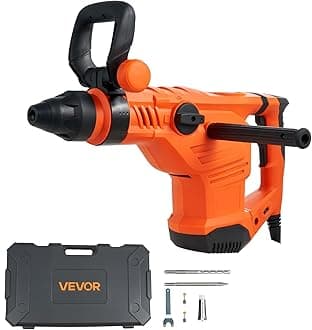 1-3/4" SDS-Max Rotary Hammer Drill, 13Amp Corded Drills, Heavy Duty Chipping Hammers w/Vibration Control & Safety Clutch, Electric Demolition Hammers, Power Tool For Concrete