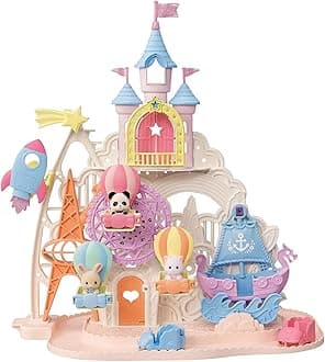 Calico CrittersBaby Amusement Park, Dollhouse Playset with 3 Figures Included