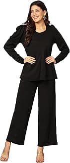 Women LF-W1805&TR861 Co Ord Set for Women | Co Ord Set for Women Stylish | Festive Co Ord Set for Women | Travel Co Ord Set for Women | Full Sleeve Women Co-ord set (pack of 2)