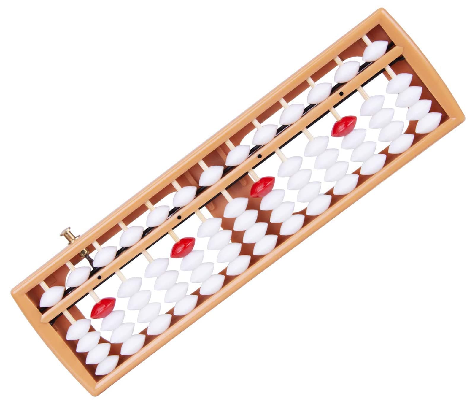 Soroban, plastic abacus with 13 rows, Chinese calculator, counting tool with reset button
