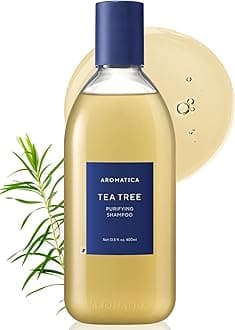 Tea Tree Purifying Shampoo 13.53fl.oz./400ml - Sulfate Free, Vegan, Fights Oily Scalp, with Salicylic Acid | Hair Cleansing for Itchy Scalp, Refreshing and Clarifying