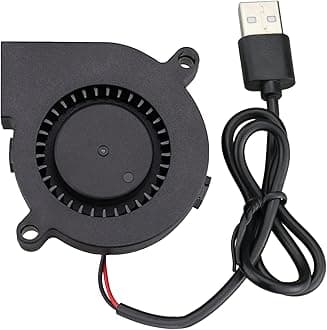 GDSTIME 50mm USB Blower Fan with 3 Speeds Control, 5015 DC 5V Turbine Turbo Cooling Fan for Small Appliances Series Replacement