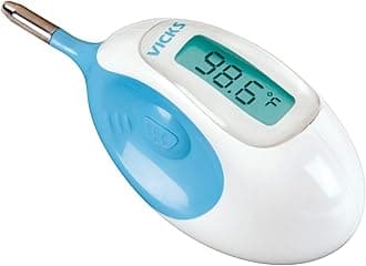 Baby Rectal Thermometer Baby Thermometer for Rectal Temperature, Short and Flexible Tip with Fast Read Times and Large Digital Display