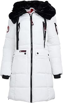 CANADA WEATHER GEAR Women's Heavyweight Long Length Bubble Puffer Jacket