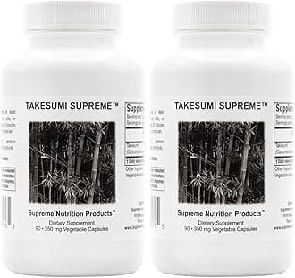 Supreme Nutrition Takesumi Supreme, 90 Pure Activated Bamboo Charcoal Vegetarian Capsules (Pack of 2)