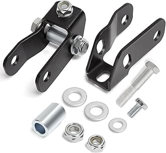 KSP 2"-4" Front Shock Extenders Fit 1988-1999 Chevy GMC K1500 K2500 4WD, Shock Extension Kit for 1992-1999 Chevy GMC K1500 K2500 Suburban 4WD, Shock Extension Brackets Mount for Tahoe Yukon 4WD
