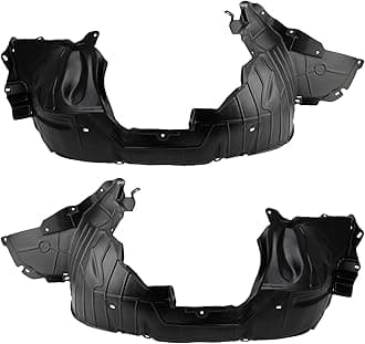 TRQ Front Inner Fender Liner Set Compatible with 2007-2012 Nissan Versa NI1248114 NI1249114