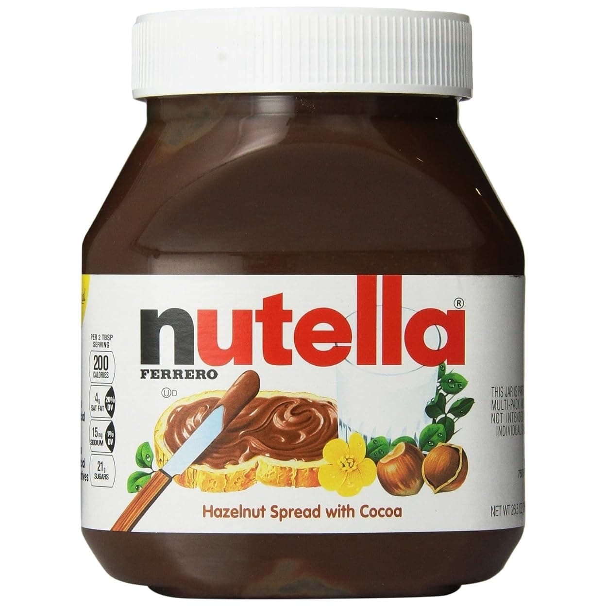 Nutella, 26.5 oz (Pack of 2)