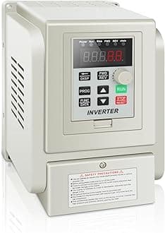 AC 220V/4KW 6HP Variable Frequency Drive,20A VFD Inverter Single Phase to 3 Phase Frequency Converter for Spindle Motor Speed Control(Single-Phase Input, 3 Phase Output)