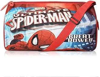 Polyester 14 inch Travel, Sports Duffle Bag for Kids Printed Bag (35X20X22 CM LxWxH) Pack of 1, Spider-Man, Gym Bags