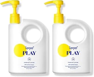 PLAY Everyday Lotion SPF 50 - Broad Spectrum Body & Face Sunscreen - Great for Active Days - Fast Absorbing, Water & Sweat Resistant - 18 fl oz - 2 Pack