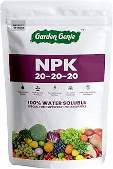 Garden Genie Npk 20 20 20 Fertilizer For Plants 400g | Complete Plant Food For Growth Boost, Fruiting & Flowering | Ideal For Home, Indoor, Outdoor Gardening