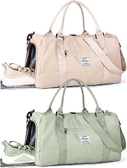 WISEPACKGym Bag Womens,Travel Duffel Carry on Bag Sport Tote Bag Weekend Overnight Bag