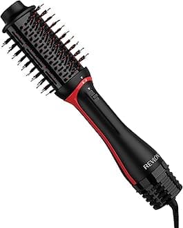 One-Step Volumiser Plus (Patented Detachable Head, Ceramic Titanium Barrel, Nylon Styling Bristles with Activated Charcoal Pins, Tourmaline Ionic Technology), RVDR5298UK