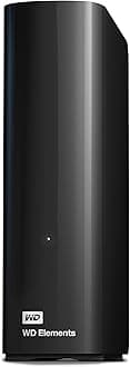 Western Digital 22TB WD Elements Desktop External Hard Drive, USB 3.0 external hard drive for plug-and-play storage - WDBWLG0220HBK-NESN