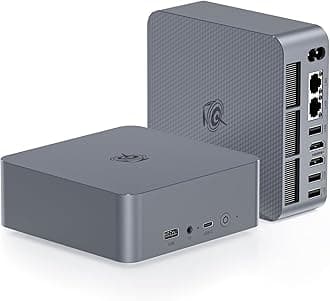 BeelinkEQI Mini PC W-11 Pro i7-12650H 24GB DDR5 500GB NVMe M.2 SSD Dual Display 4K@60Hz Output, Wi-Fi 6, RJ45, Built in PSU Office Mini Computer