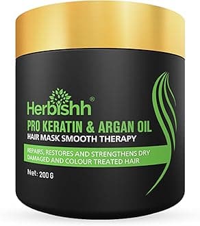 Argan Hair Mask-Deep Conditioning & Hydration For Healthier Looking Hair- For Very Dry, Weak, Stressed Out Hair, No Sulphates, No Parabens (200 Gm), 1 Count