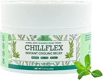 CHILLFLEX Instant Cooling Relief Cream, CHILLFLEX Cream, Soothing Cooling Gel, Natural Ingredients for Joint Care (1pcs)