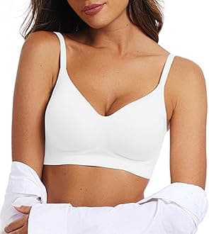 OEAK Womens Wireless Jelly Bras Comfortable Push Up Bra No Underwire Gel Bra Full Support Lift Everyday Seamless Tshirt Bras