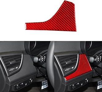 Car Dashboard Speedometer Decorative Decal Real Carbon Fiber Sticker Compatible with Hyundai Veloster 2012 2013 2014 2015 2016 2017 Red Accessories