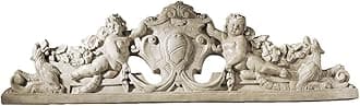 EU31668 Devonshire Sculptural Wall Pediment,Beige,94 x 6.5 x 25.5 cm, 3.75 kg