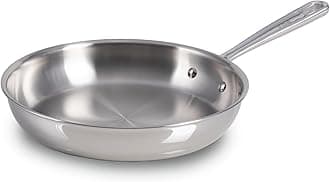 T-fal Pro Tri-Ply Stainless Steel Fry Pan 10 Inch, Induction Compatible, Oven Safe 500F, Fast & Even Heat, Professional Quality & Durability, Frying Pan, Skillet, Cookware, Dishwasher Safe, Silver