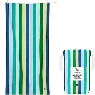 Dock & Bay Quick Drying Towel - for Sports & Gym - Compact, Lightweight - 100% Recycled - Includes Bag - Summer - Cool Lagoon, Extra Large (200x90cm, 78x35)