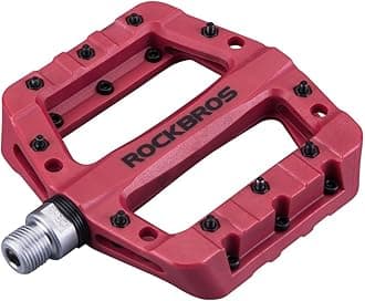 ROCKBROS MTB Pedals Mountain Bike Pedals Lightweight Nylon Fiber Bicycle Platform Pedals for BMX MTB 9/16"