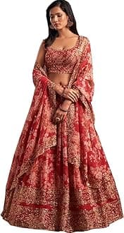 Indian Bollywood Stylish Designer Ready to Wear Lehenga Choli Party Wear Pakistani Beautiful Choli (MAGENDA, XL)