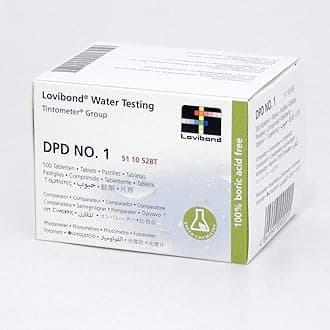 DPD No.1 Water Testing Tablets 511051BT - 500 Tablets/Packet | Swimming Pool Water Testing | Chlorine Test | Water Treatment | Reagent Tablets | Chlorine Reagent